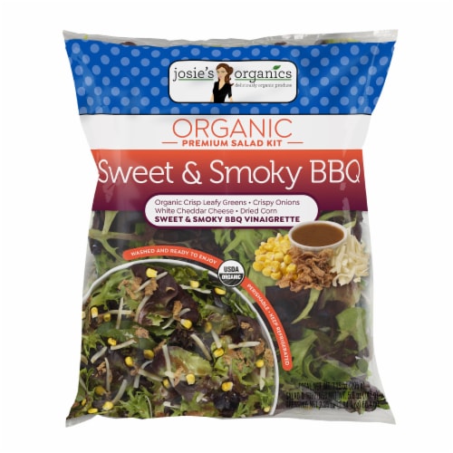 Josie's Organic Sweet & Smoky BBQ Salad Kit Perspective: front