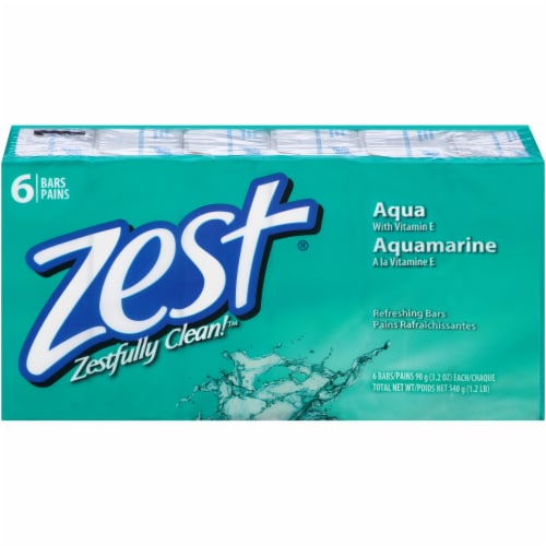 Zest Aqua Bar Soap Perspective: front