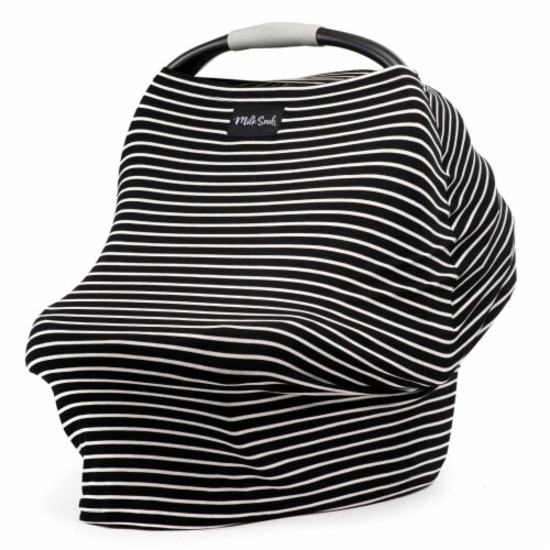 Milk Snob MODERN STRIPE 5-in-1 Nursing and Car Seat Cover Perspective: front