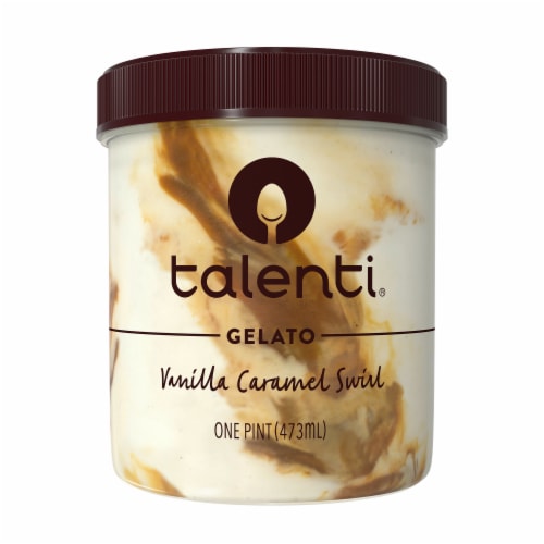 Talenti® Vanilla Caramel Swirl Gelato Pint Perspective: front