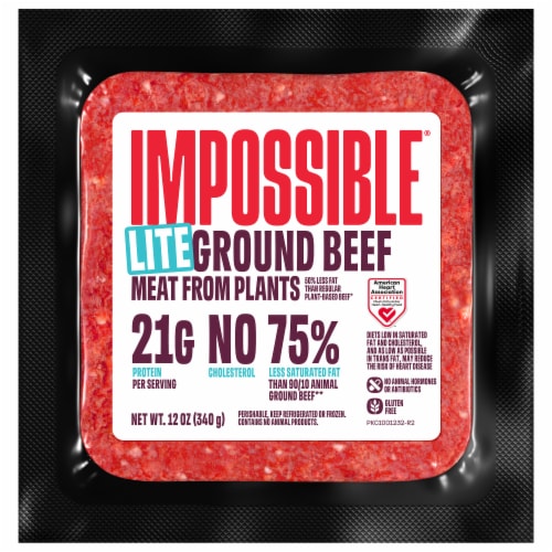 Impossible™ Plant-Based Lite Beef Perspective: front