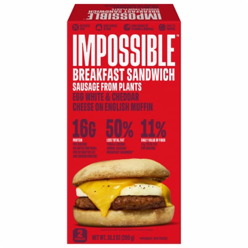 Impossible® Breakfast Sandwich Perspective: front