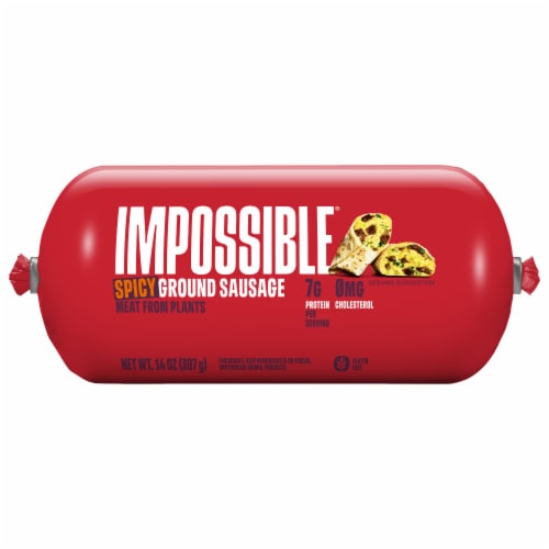 Impossible™ Plant-Based Spicy Sausage Perspective: front