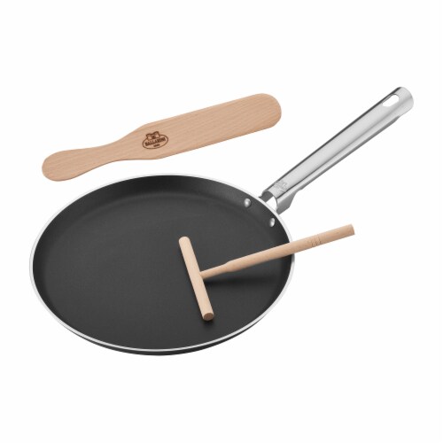 BALLARINI Cookin'Italy by HENCKELS Crepe Pan Set, Non-Stick, Made in Italy Perspective: front
