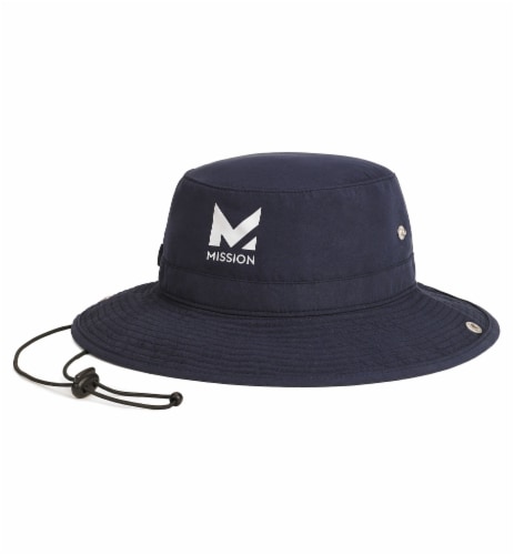 Mission Cooling Bucket Hat - Navy Perspective: front
