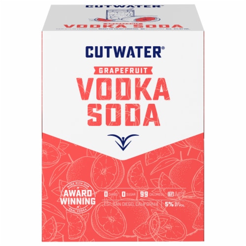 Cutwater Spirits Fugu Grapefruit Vodka Soda Cocktail Perspective: front