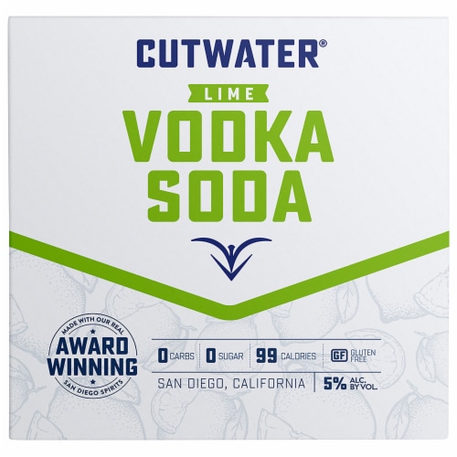Cutwater Spirits Fugu Cucumber Vodka Soda Cocktail Perspective: front