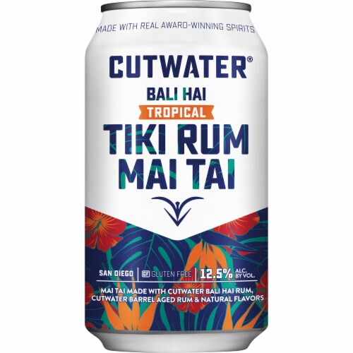Cutwater Spirits Bali Hai Tropical Tiki Rum Mai Tai Perspective: front