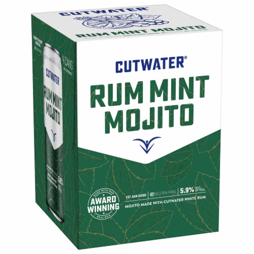 Cutwater Rum Mint Mojito Cocktail Perspective: front