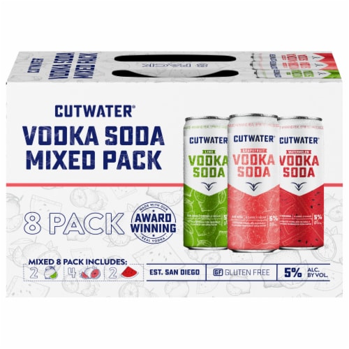 Cutwater® Spirits Classic Vodka Soda Mixed Variety Pack, 8 cans / 12 fl