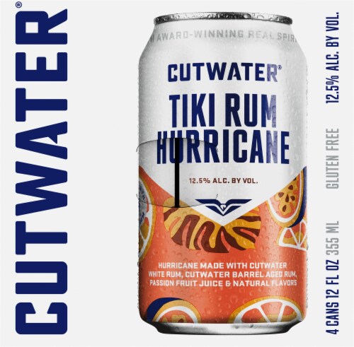 Cutwater Tiki Rum Hurricane Perspective: front