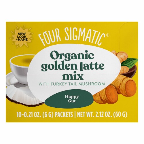 Four Sigmatic Organic Mushroom Golden Latte Mix Packets Perspective: front