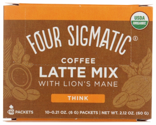 Four Sigmatic Think Coffee Latte Mix with Lions Mane Perspective: front