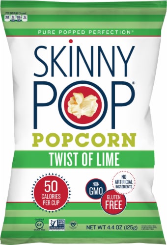 SkinnyPop® Twist of Lime Popcorn Perspective: front
