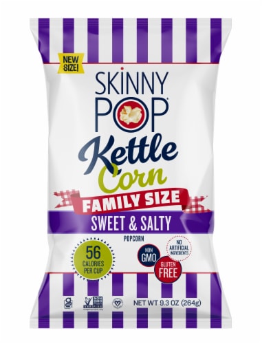 Skinny Pop Kettle Corn Sweet & Salty Popcorn Perspective: front