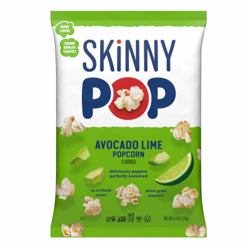 SkinnyPop® Avocado Lime Flavored Popcorn Perspective: front