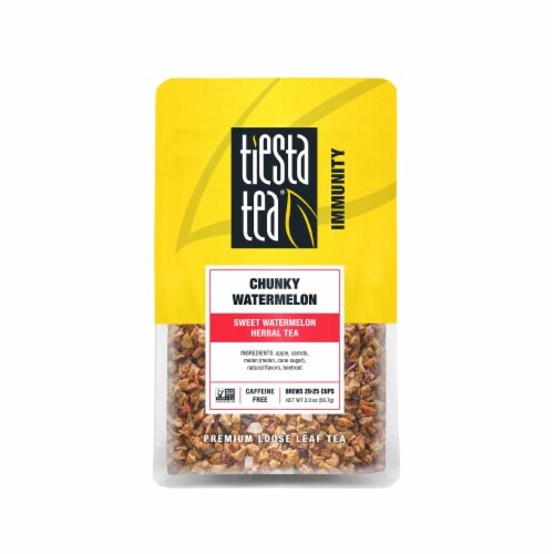 Tiesta Tea® Chunky Watermelon Loose Leaf Herbal Tea Perspective: front
