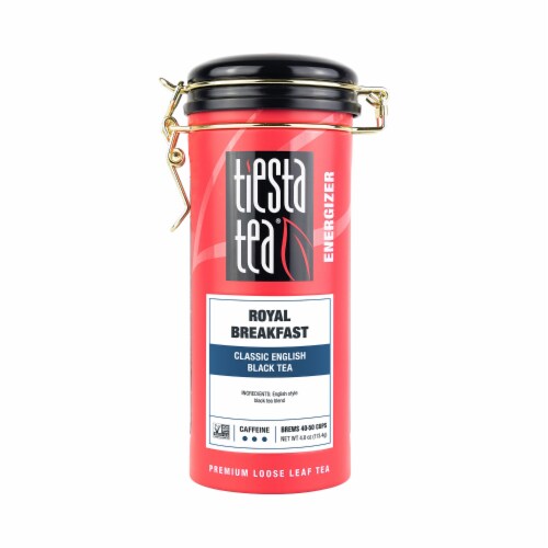Tiesta Tea Energizer Royal Breakfast Classic English Loose Leaf Black Tea Perspective: front