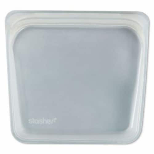 Stasher® Reusable Silicone Storage Bag - Clear Perspective: front