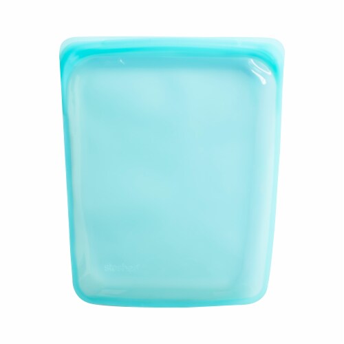 Stasher Silicone Storage Bag - Aqua Perspective: front