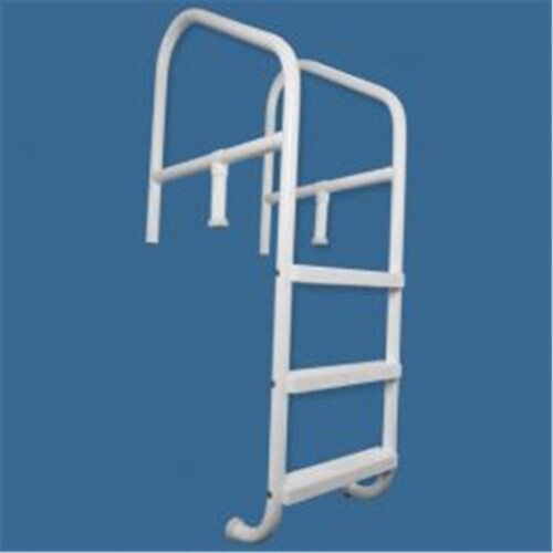 Saftron CBL-330-5S-T Commercial In-ground 5 Step- Cross Braced Ladder 30 x 91 in. Taupe Perspective: front