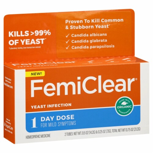 FemiClear® 1 Day Yeast Infection Treatment Perspective: front