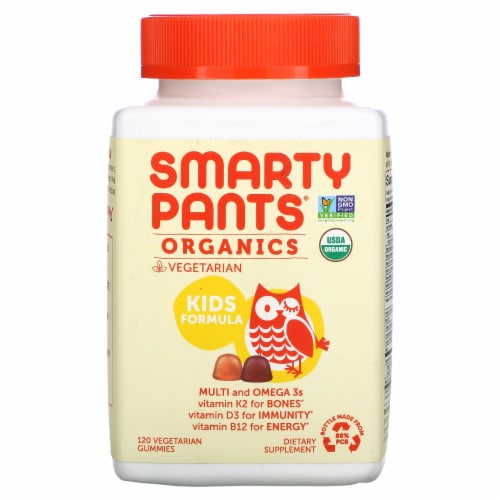 SmartyPants Organics Kids Complete Multivitamin Vegetarian Gummies Perspective: front