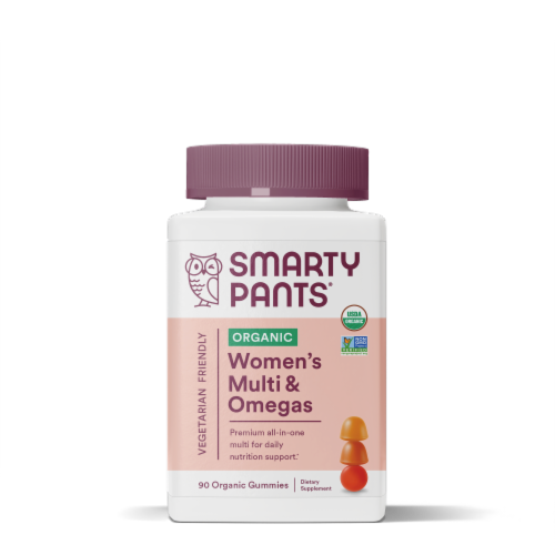 SmartyPants Organics Women's Formula Multifunction Dietary Supplement Gummies Perspective: front