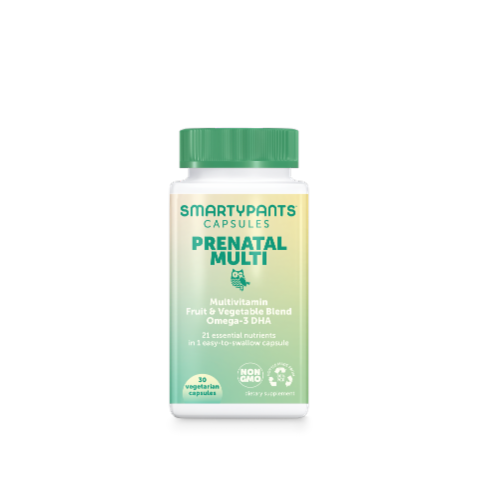 SmartyPants® Prenatal Multi Vegetarian Capsules Perspective: front