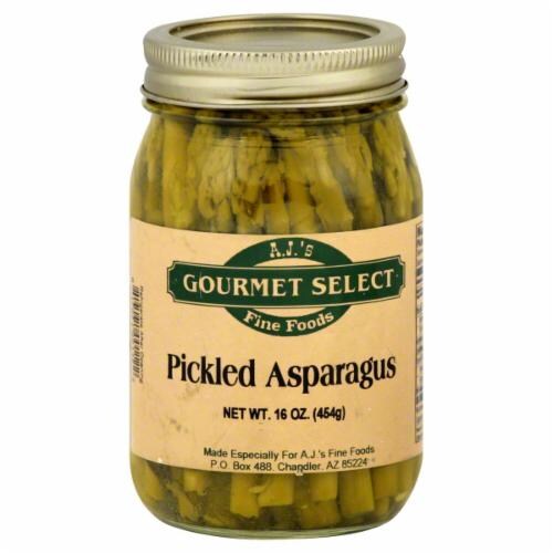 Gourmet Select® Pickled Asparagus Perspective: front