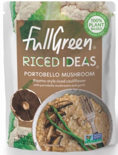Fullgreen Riced Ideas Portobello Mushroom Riced Cauliflower Perspective: front