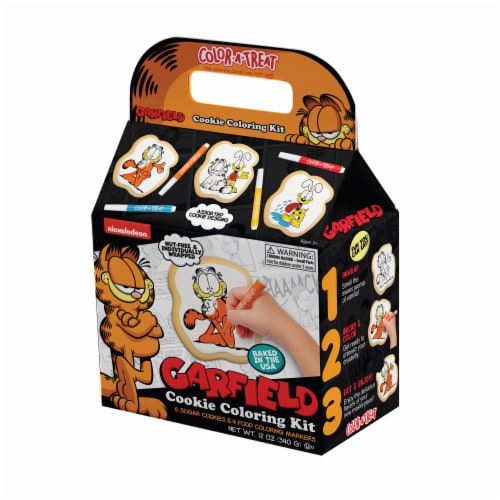 The Decorated Cookie Company Color-A-Treat™ Nickelodeon Garfield Cookie Coloring Kit Perspective: front