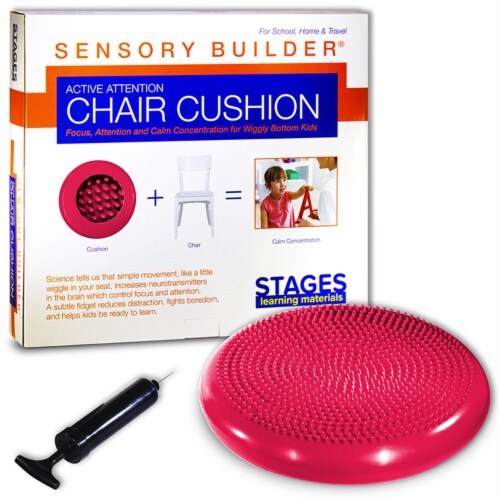 Stages Learning Materials SLM2102 Active Attention Chair Cushion, Red Perspective: front