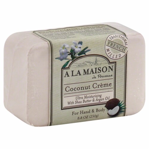 A La Maison Coconut Creme Soap Perspective: front
