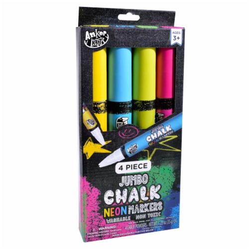 Anker Art Jumbo Chalk Neon Markers, 4 pc - Fred Meyer