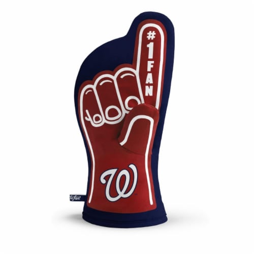YouTheFan 5023774 Washington Nationals No. 1 Oven Mitt Perspective: front