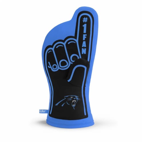 YouTheFan 5024887 Carolina Panthers No. 1 Oven Mitt Perspective: front