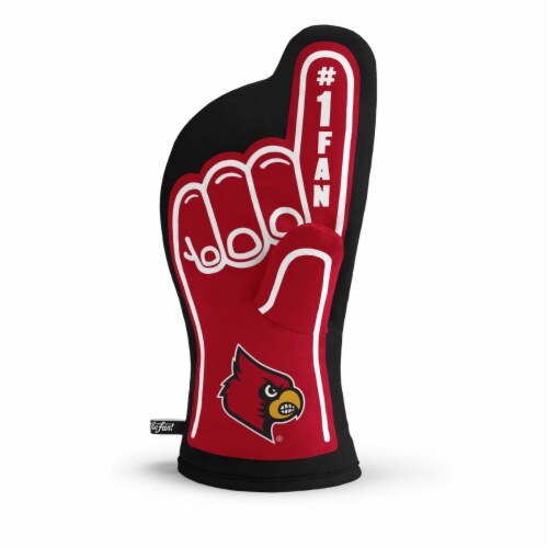 YouTheFan Louisville Cardinals No. 1 Oven Mitt Perspective: front