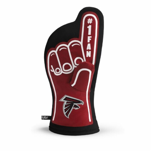 Atlanta Falcons No. 1 Oven Mitt Perspective: front
