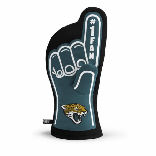 YouTheFan 5025389 Jacksonville Jaguars No. 1 Oven Mitt Perspective: front
