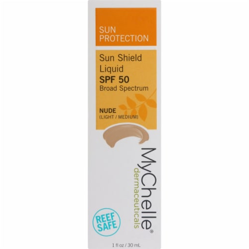 Mychelle Dermaceuticals Nude Sun Shield Liquid Tint SPF 50 Perspective: front