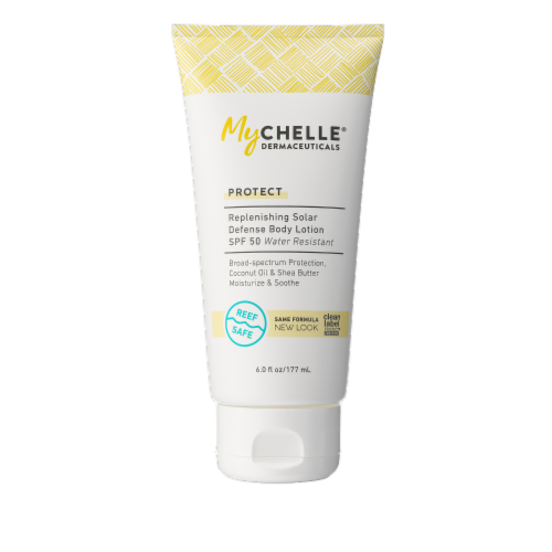 MyChelle® Dermaceuticals Protect Water Resistant SPF 50 Body Lotion Perspective: front
