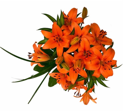 Assorted Lily Flower Bouquet Perspective: front