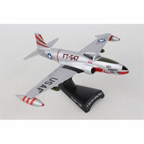 Postage Stamp Planes PS5392-1 1 by 96 Scale F80 Shooting Star Model Plane Perspective: front