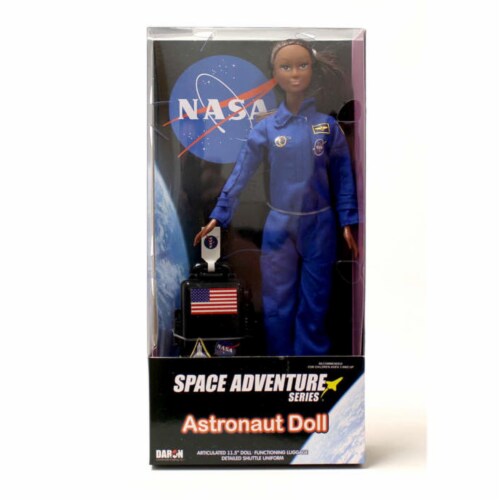 Flight Attendant Dolls DA500-1B Female Astronaut Doll in Blue Suit