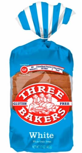 Three Bakers Whole Grain White Bread Perspective: front