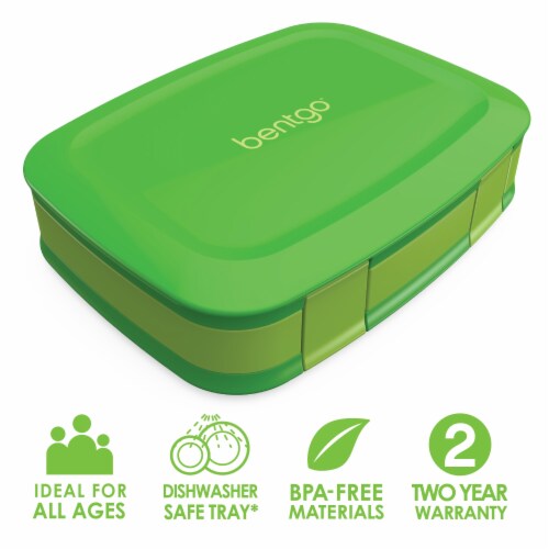 Bentgo Fresh Leak-Proof & Versatile Compartment Lunch Box - Green Perspective: front