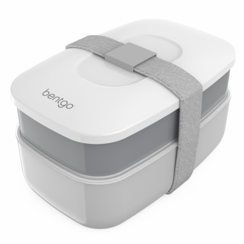 Bentgo Original All-in-One Lunch Box - Gray Perspective: front