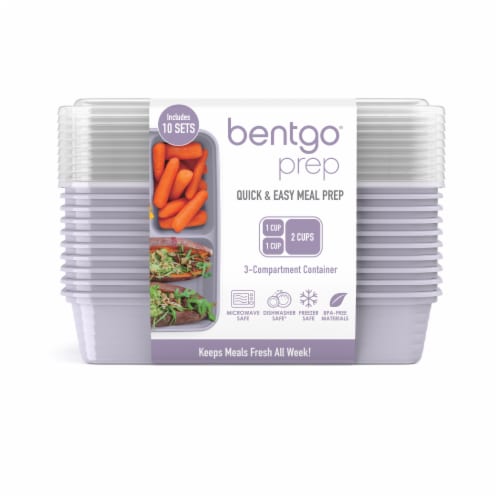 Bentgo® Meal Prep Compartments - Lilac Perspective: front
