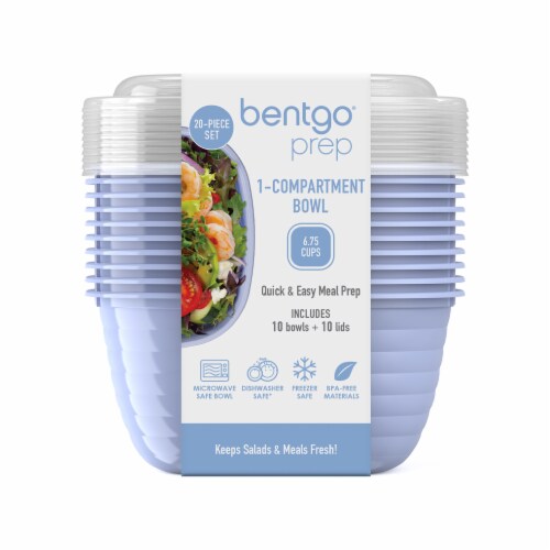 Bentgo® Food Storage Bowl - Periwinkle Perspective: front